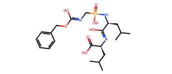 Ligand loaded from dedicated ligand sdf file obtained from the PDB.